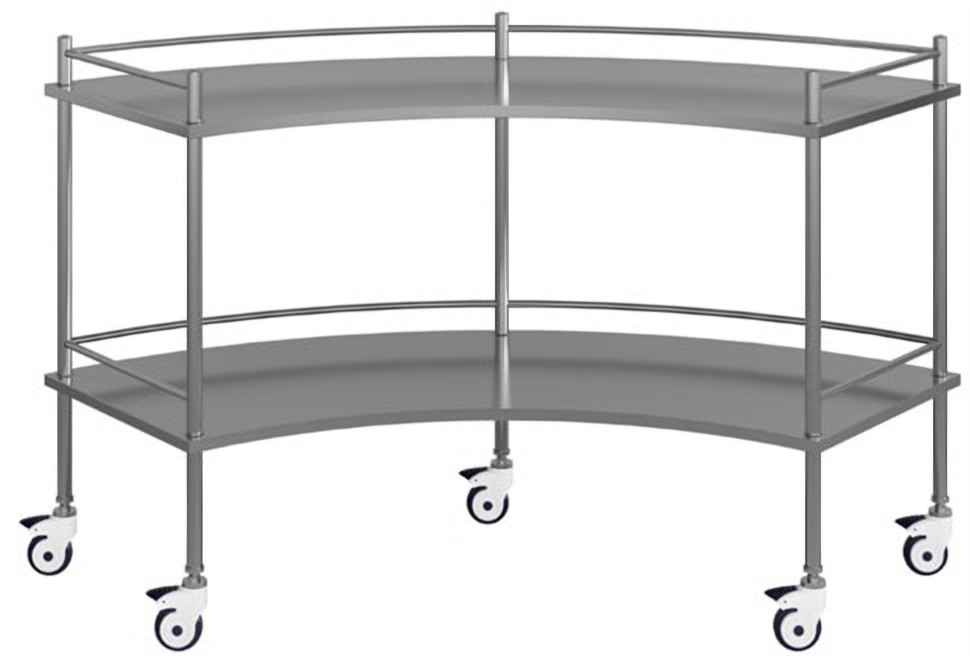 Fan-shaped Instrument Trolley DIXION Mobilis 7005